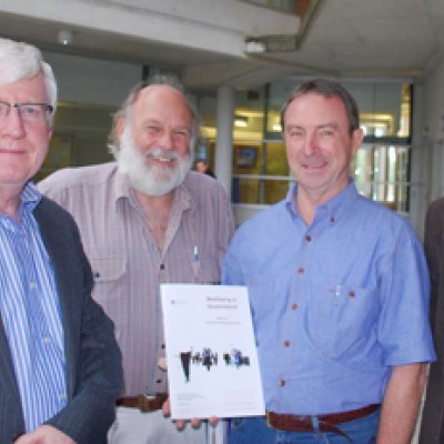 Project chief investigators (left to right) Professor Boreham, A/Professor Geoff Dow, A/Professor Warren Lafffan and Professor Mark Western