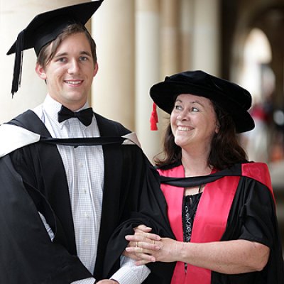 Mark Hosking and his mother Christine Adams-Hosking