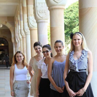 From L-R: Alexandra Wolhuter; Anna Charles; Brooke Thompson; Catherine Drummond and Lindsay Collins