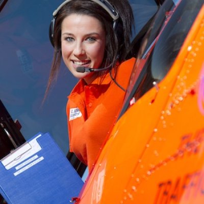 Best view in Brisbane: During her time as traffic reporter for Channel 9's Today Show Sarah Greenhalgh enjoyed the best office view in Brisbane.