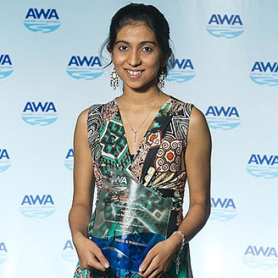 Mathuja Bavanendrakumar - Winner of the AWA 2011 Australian Stockholm Junior Water Prize. Photo supplied by AWA.