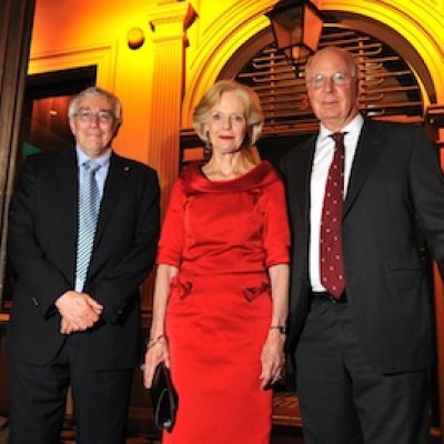 UQ Vice-Chancellor Professor Paul Greenfield, Governor General Dr Quentin Bryce and UQ Chancellor Mr John Story at the Customs House event