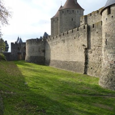 A chateaux in southern France on the Medieval Study Tour course itinerary.