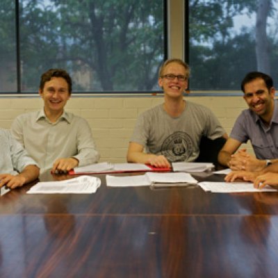 Organising Committee: (left to right) Chetan Chodankar, Jurij Karlovsek, Aleks Atrens, Ali Habibi, and Rajinesh Singh