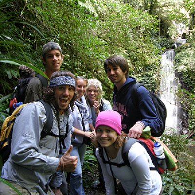 University of California students at Lamington National Park