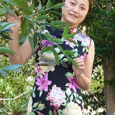 Grace Gao in traditional Chinese costume