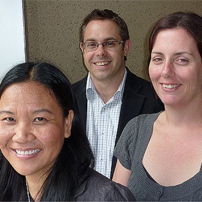 PhD student Ann Suwaree Ashton, Associate Professor Brent Ritchie and lecturer and postgraduate coursework coordinator Dr Lisa Ruhanen