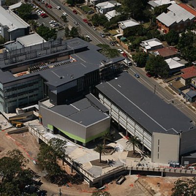 An aerial view of the PACE construction site