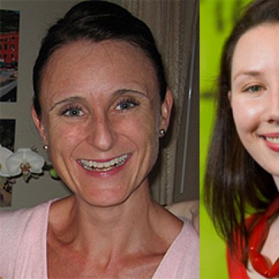 Dr Liz Mackinlay (left) and Dr Katelyn Barney