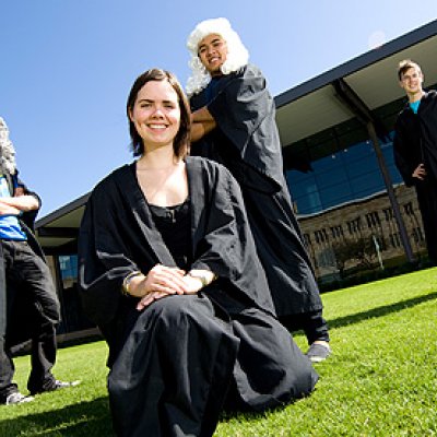 (from left) Jack Fisher, Georgina Horsburgh, Arthur Abal and Tim Warwick