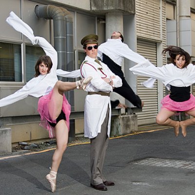 (from left) Johanna Elms, Hamish Grey, Lucas Castellani and Sandra de Freitas