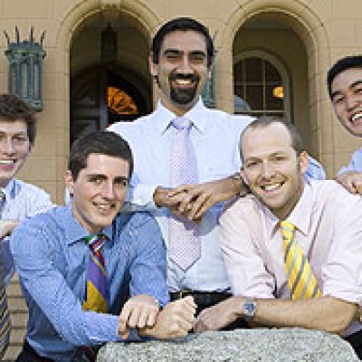 Members of the Manali Medical Aid Project (from left) Matthew Torbey, Ben Treffene, Juergen Landmann, James English and Arthur Cheung