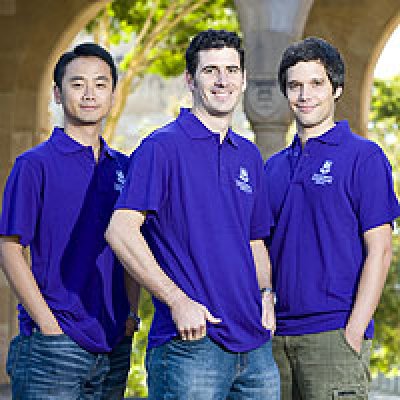 (From left) Alex Ng, Michael Heitzmann and Ben Linderberger