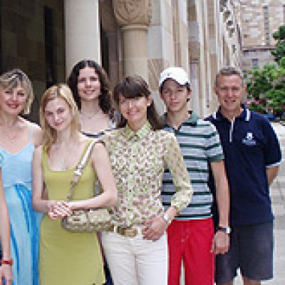 Lomonosov Moscow State University students during a recent visit
to UQ
