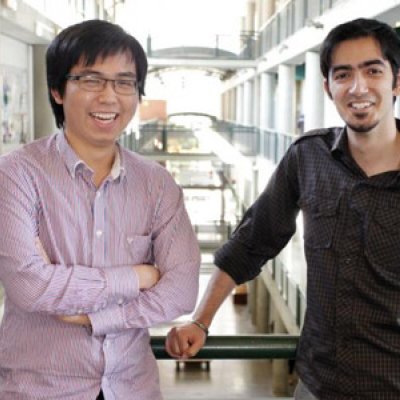  Jimmy Tran and Kianoosh Soltani-Naveh are fellow researchers taking part in UQ's Summer Research program.