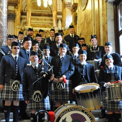 The University of Queensland Pipe Band at Emmanuel College has climed the competition ranks.