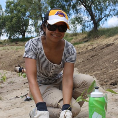 Carmel Ainsley was one of more than 70 volunteer planters.