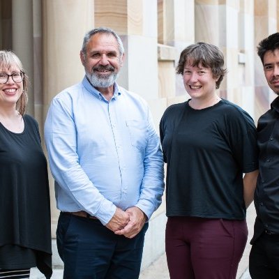 ATLAS UQ Poche Centre Researchers (L-R): Dr Clare Bradley, Professor James Ward, Dr Kate Lewis and Mr Alan Ho.