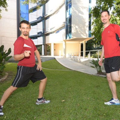 QBI's Nick Nacsa and Ross Dixon will run in the City2South on Saturday 14 June