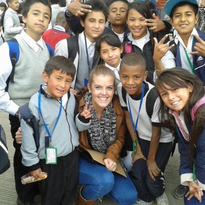 UQ's Emma Hofstetter in Colombia.