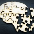 A puzzle of the human brain with pieces incomplete.