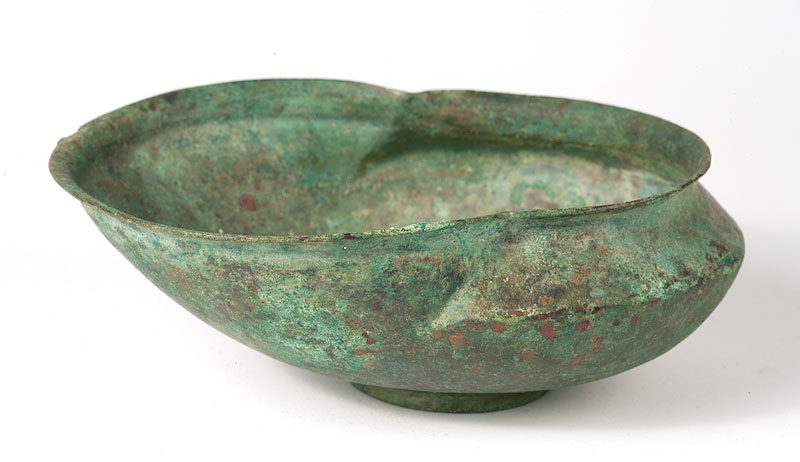 Shell-shaped Bath Scoop, Bronze, Roman, 100 BC – AD 100. On Loan from the John Elliott Classics Museum, University of Tasmania, 2016.
