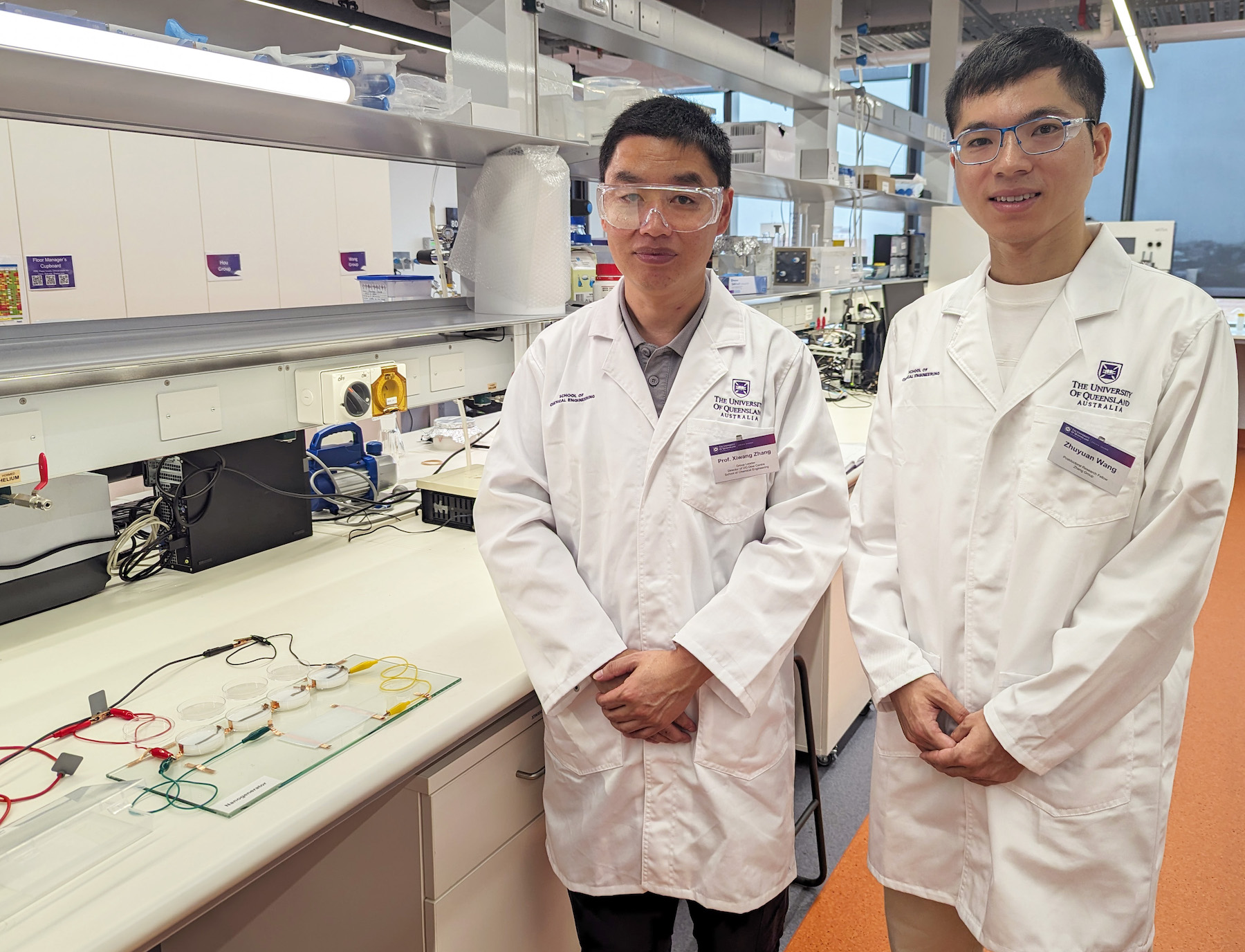 Professor Xiwang Zhang and Dr Zhuyuan Wang.