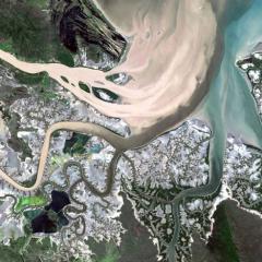 Australian land mapping image from orbit