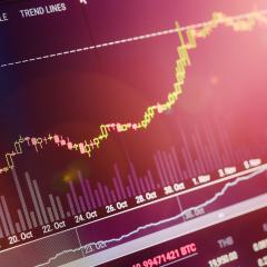 Data analysing the price change of cryptocurrency. (Image credit: ezstudiophoto/Adobe Stock)