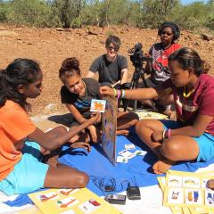 Felicity Meakins and Cassandra Algy have worked with Gurindji people in northern Australia to document their language (Photo: Jennifer Green 2017)   